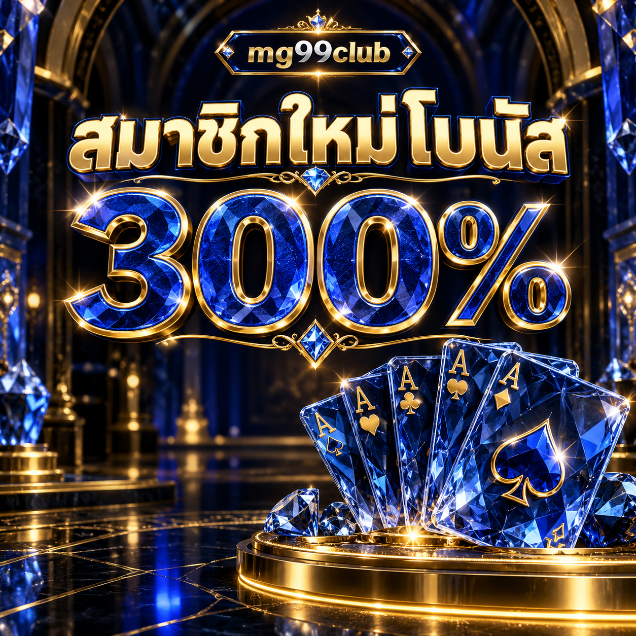 โปรโมชั่น mg99club สมาชิกใหม่โบนัส 300%